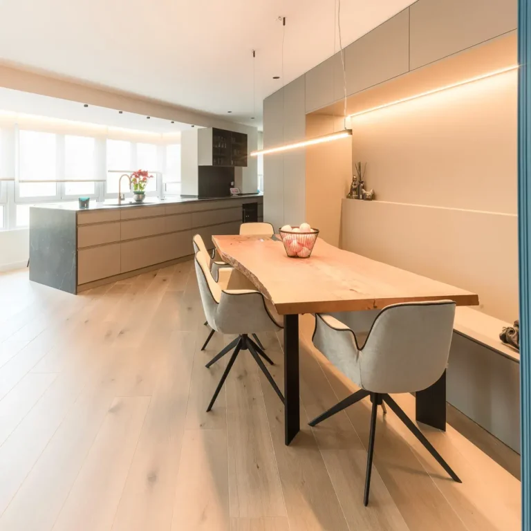 Cocina y salón en un mismo espacio